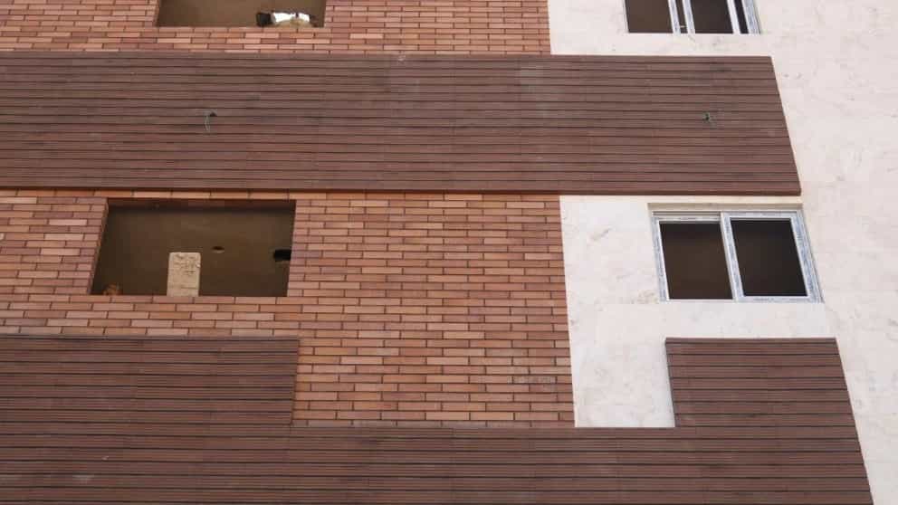 Brick facade
